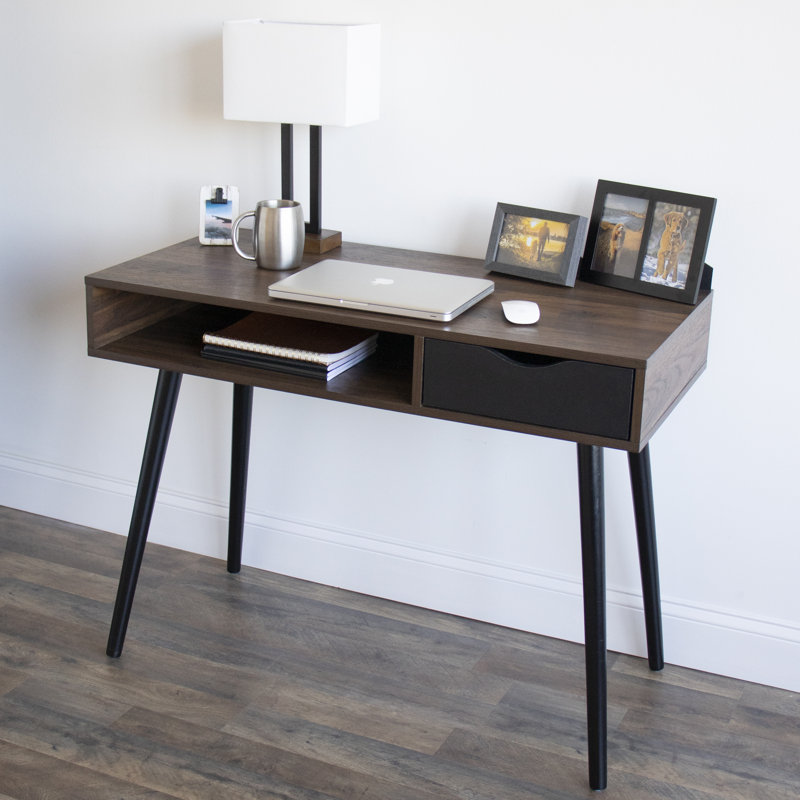 Humble Crew Writing Desk And Console Entryway Table With Shelf And